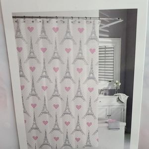 Bundle of 3/$35 NEW Cute Eiffel Tower Shower Curtain